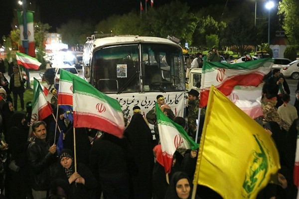 کاروان نمادین اعزام به جبهه در همدان