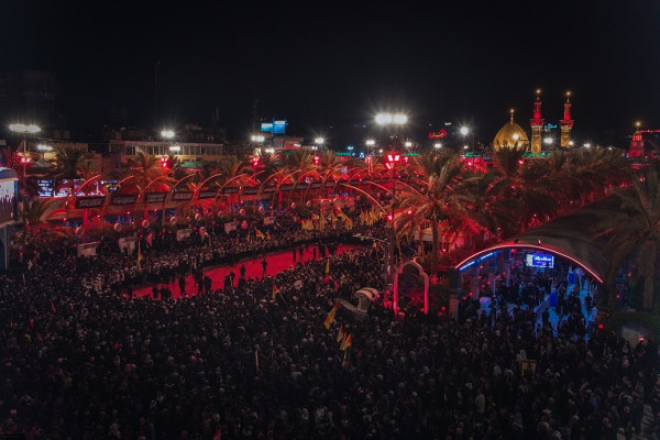 مراسم تشییع پیکر رهبر انقلاب در کربلا و نجف